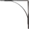 Ekena Millwork Morris Steel Bracket, Hammered Dark Bronze 3"W x 18"D x 18"H BKTM03X18X18MOHDB - alternate 4